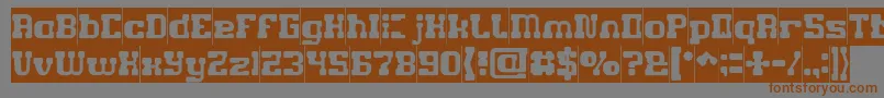 GAME ROBOT Inverse Font – Brown Fonts on Gray Background