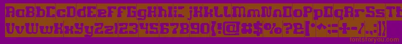 GAME ROBOT Inverse Font – Brown Fonts on Purple Background