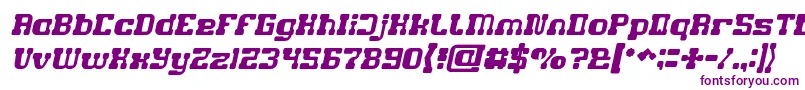 GAME ROBOT Italic Font – Purple Fonts