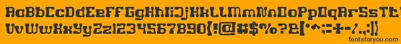 GAME ROBOT Light Font – Black Fonts on Orange Background