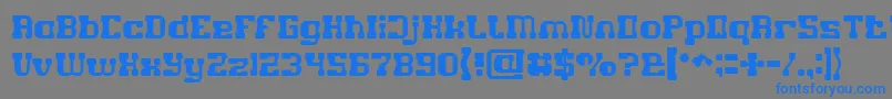 GAME ROBOT Light Font – Blue Fonts on Gray Background