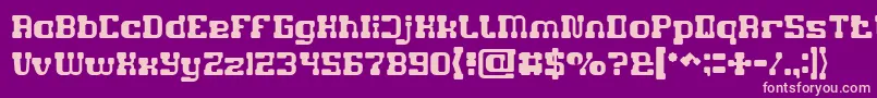 GAME ROBOT Light Font – Pink Fonts on Purple Background