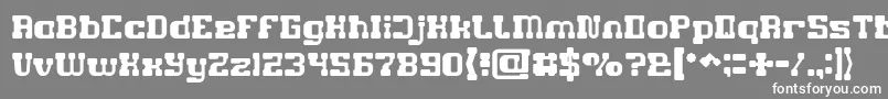 GAME ROBOT Font – White Fonts on Gray Background