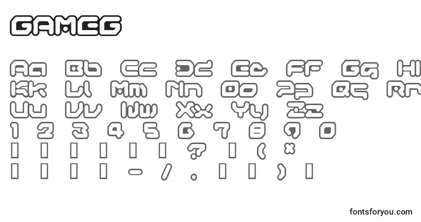 GAMEG    (127669) Font – alphabet, numbers, special characters