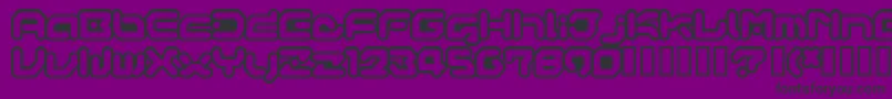 Шрифт GAMEG    – чёрные шрифты на фиолетовом фоне