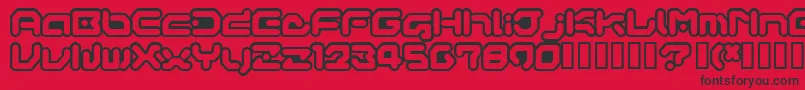 GAMEG    Font – Black Fonts on Red Background