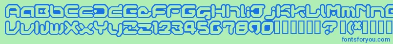 GAMEG    Font – Blue Fonts on Green Background