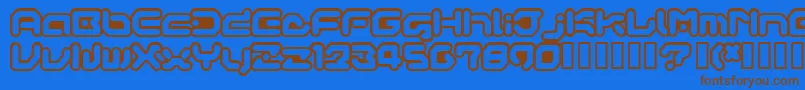 GAMEG    Font – Brown Fonts on Blue Background