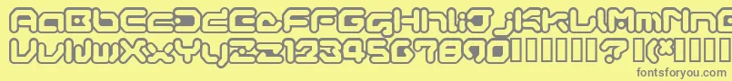 GAMEG    Font – Gray Fonts on Yellow Background