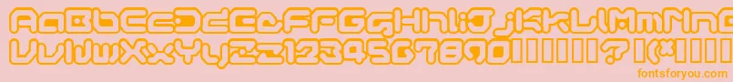 GAMEG    Font – Orange Fonts on Pink Background