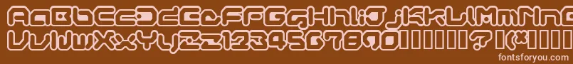 GAMEG    Font – Pink Fonts on Brown Background