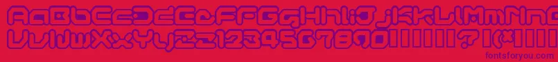 GAMEG    Font – Purple Fonts on Red Background
