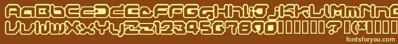 GAMEG    Font – Yellow Fonts on Brown Background