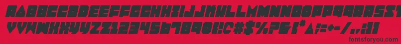 Lobotommyci Font – Black Fonts on Red Background