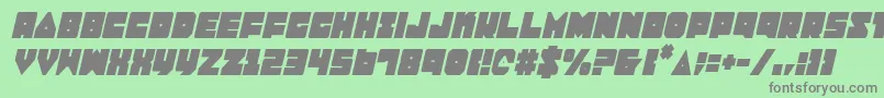 Lobotommyci Font – Gray Fonts on Green Background