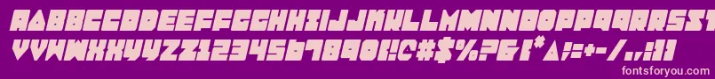 Lobotommyci Font – Pink Fonts on Purple Background