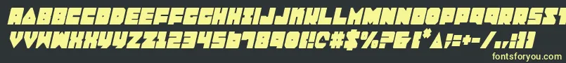 Lobotommyci Font – Yellow Fonts on Black Background