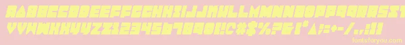 Lobotommyci Font – Yellow Fonts on Pink Background