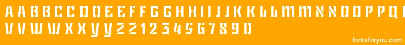 フォントGamePlan   Dker – オレンジの背景に白い文字