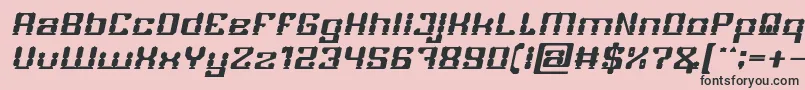 fuente GAMER Bold Italic – Fuentes Negras Sobre Fondo Rosa