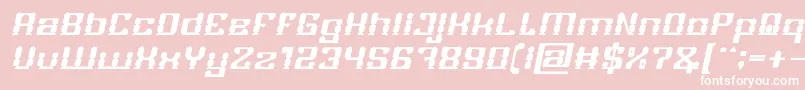 fuente GAMER Bold Italic – Fuentes Blancas Sobre Fondo Rosa