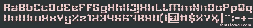 GAMER Bold Font – Pink Fonts on Black Background