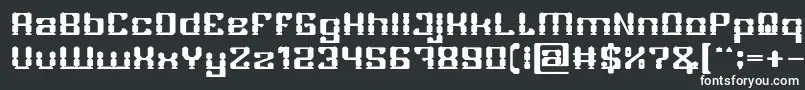 GAMER Bold-fontti – valkoiset fontit