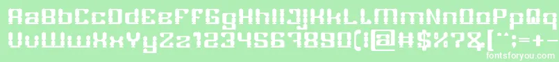 GAMER Bold Font – White Fonts on Green Background