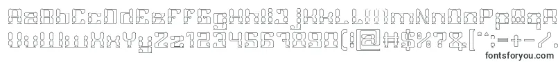 Czcionka GAMER Hollow – rosta typografia
