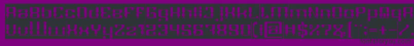 GAMER Inverse Font – Black Fonts on Purple Background