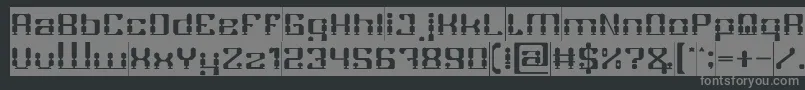 Fonte GAMER Inverse – fontes cinzas em um fundo preto