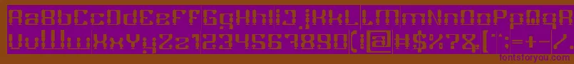 GAMER Inverse Font – Purple Fonts on Brown Background