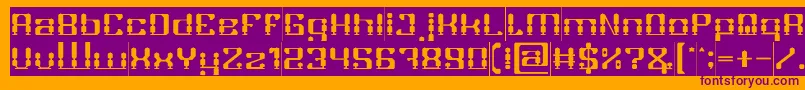 GAMER Inverse Font – Purple Fonts on Orange Background