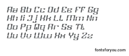 Schriftart GAMER Italic
