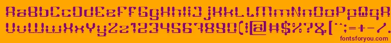 GAMER Light Font – Purple Fonts on Orange Background