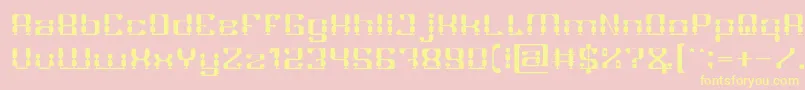 GAMER Light Font – Yellow Fonts on Pink Background