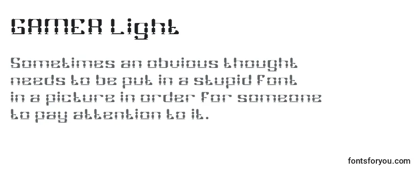 GAMER Light Font