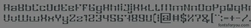 GAMER Font – Black Fonts on Gray Background