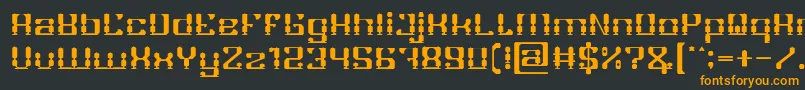 GAMER Font – Orange Fonts on Black Background