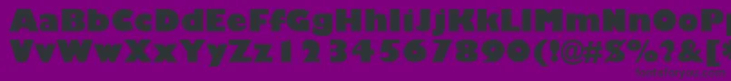 GillSansUltraBold Font – Black Fonts on Purple Background