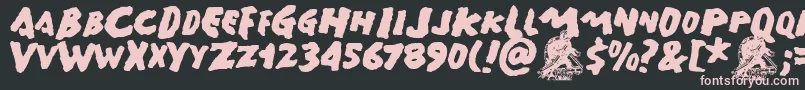 GAMERA   Font – Pink Fonts on Black Background