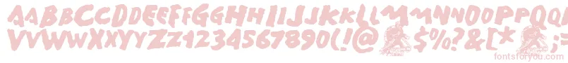 GAMERA   Font – Pink Fonts on White Background