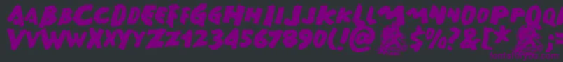 GAMERA   Font – Purple Fonts on Black Background