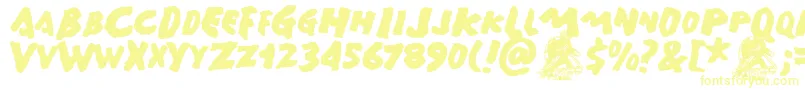 GAMERA  -fontti – keltaiset fontit