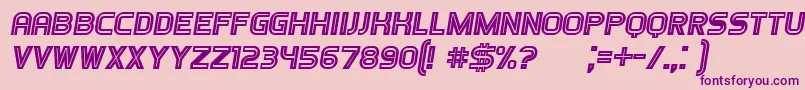 Шрифт Games Italic – фиолетовые шрифты на розовом фоне
