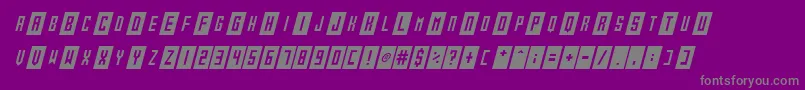 fuente Gameshow Italic – Fuentes Grises Sobre Fondo Morado