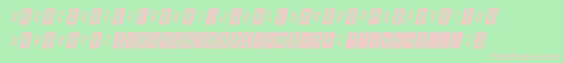 Gameshow Italic Font – Pink Fonts on Green Background