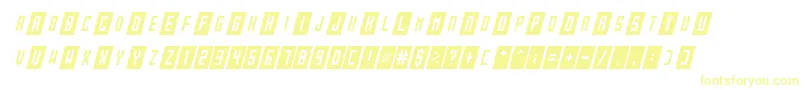 Gameshow Italic-Schriftart – Gelbe Schriften