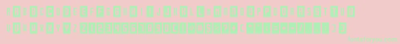 Gameshow Font – Green Fonts on Pink Background