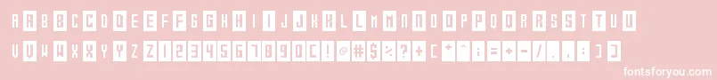フォントGameshow – ピンクの背景に白い文字